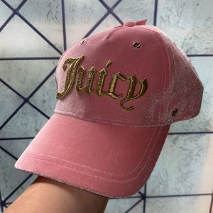NWT Juicy Couture Pink Velour Hat